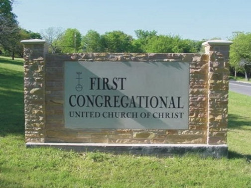 Cast Stone Sign in Dallas TX | First United Church