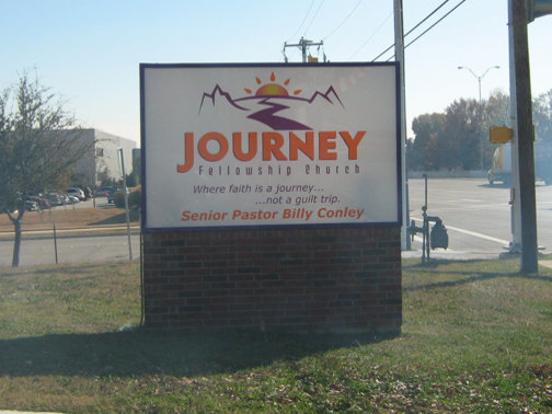 Custom Church Signs in Dallas | Hancock Sign Company | Journey Fellowship’s Custom Ssign